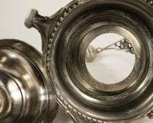 CRANBERRY GLASS PICKLE CRUET