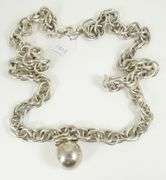 IMPRESSIVE HEAVY STERLING NECKLACE