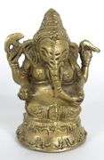 BRASS SCULPTURE OF GANESH