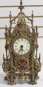 ELABORATE BRASS MANTEL CLOCK