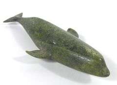 INUIT GREEN SERPENTINE CARVING