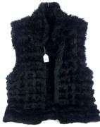 BLACK RABBIT VEST
