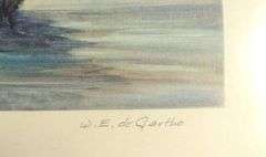 FOUR PRINTS INCL. SIGNED DEGARTHE