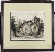 ANTIQUE WATERCOLOURS, ETCHING, ETC.