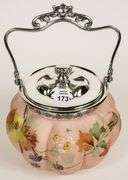 MT. WASHINGTON GLASS BISCUIT BARREL