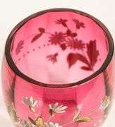 CRANBERRY GLASS PICKLE CRUET