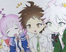 TWO ANIME/MANGA COMIC PAINTINGS