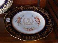PAIR OF SEVRES PORCELAIN PLATES