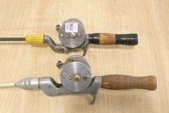 TWO VINTAGE FISHING RODS
