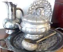 SILVER PLATE AND PEWTER