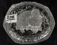 PRESSED GLASS BOWL AND DRESSER BOX