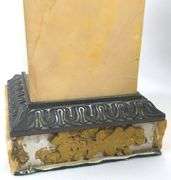 BRONZE TAZZA, TABLE LAMP & STAND