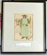 SET OF COSTUME DESIGN ILLUSTRATIONS