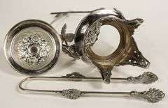 PINK CASED GLASS PICKLE CRUET