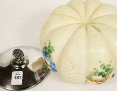 VICTORIAN SATIN GLASS BISCUIT BARREL