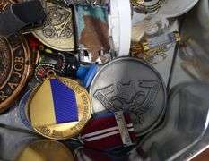 TIN OF ASSORTED CURIOS