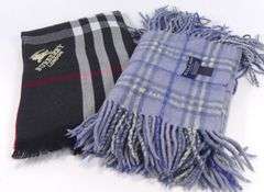 TWO BURBERRY SCARVES