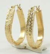 PAIR GOLD EARRINGS