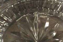 THREE WATERFORD PAPERWEIGHTS AND PLATE