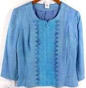 PAT BURNS-WENDLAND SILK & LACE JACKET