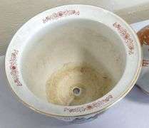 CHINESE JARDINIERE AND JAPANESE VASE