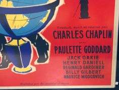 RARE CHARLIE CHAPLIN MOVIE POSTER