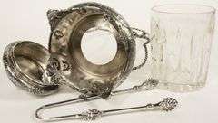 ETCHED GLASS PICKLE CRUET