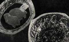 PRESSED GLASS BOWL AND DRESSER BOX