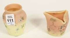 TWO PIECES OF BURMESE GLASS