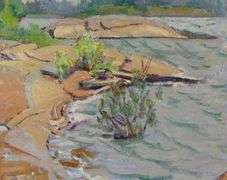 CANADIAN SCHOOL OIL IN THE STYLE OF ARTHUR LISMER