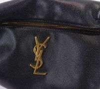 BLACK LEATHER CROSSBODY BAG