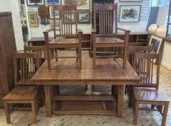 STICKLEY STYLE OAK DINING SET