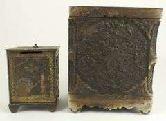 2 ANTIQUE COIN BANKS