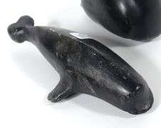 TWO INUIT STONE CARVINGS