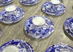 ROYAL CROWN DERBY "BLUE MIKADO" TEA SERVICE