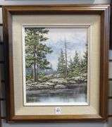 TWO FRAMED CANADIAN OIL PAINTINGS