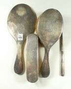 FOUR-PIECE STERLING TOILETTE SET