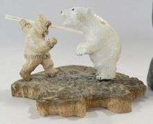 INDIGENOUS SCULPTURES AND VASE