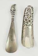2 SILVER SHOE HORNS