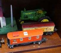 TRACTOR AND MODEL TRAIN TOYS