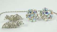 SIGNED STERLING SILVER WITH RHINESTONES