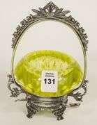 VASELINE GLASS CONDIMENT BOWL