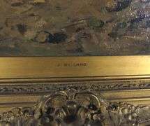 MAJOR OIL ON CANVAS BY JOHANNES WEILAND