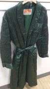GREEN SATIN ROBE HOUSECOAT
