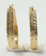 PAIR GOLD EARRINGS