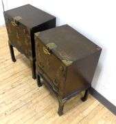 PAIR OF ASIAN LAMP COMMODES