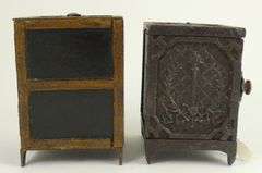 3 ANTIQUE CAST IRON SAFE BANKS