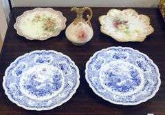 ANTIQUE PLATES AND EWER