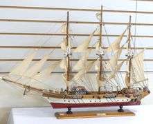 WOODEN "CLIPPER" MODEL SHIP