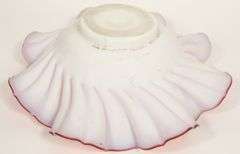 CASED SATIN GLASS BRIDE'S BOWL